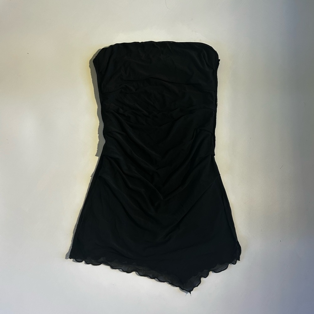 Cider Black Strapless Dress